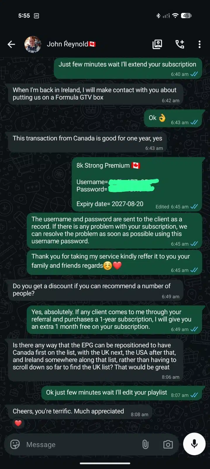 review from abu dhabi about IPTV