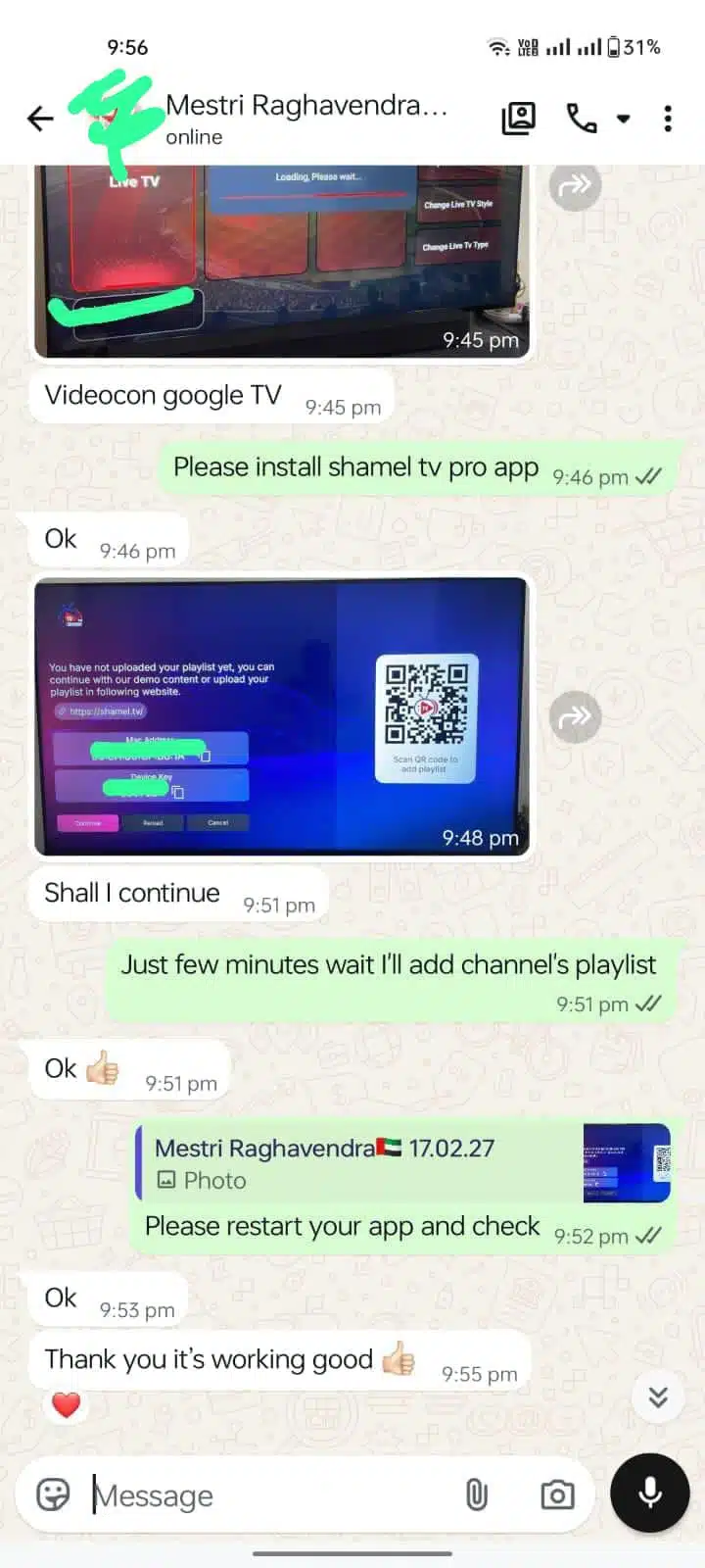 downtown dubai client review about IPTV services