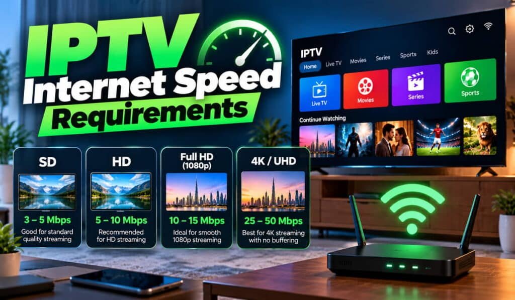 iptv internet speed requirements